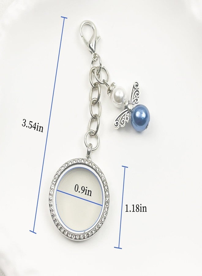 Dorla Cool DIY Photo Locket Memorial Gifts For Bride Bouquet Charm Groom Boutonniere Something Blue Bridal Keepsake Gift in Memory of Mom Dad Grandparents on the Wedding Day - Image 3